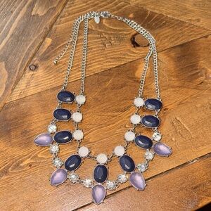 Lia Sophia Elegant Multi-Color Statement Necklace
